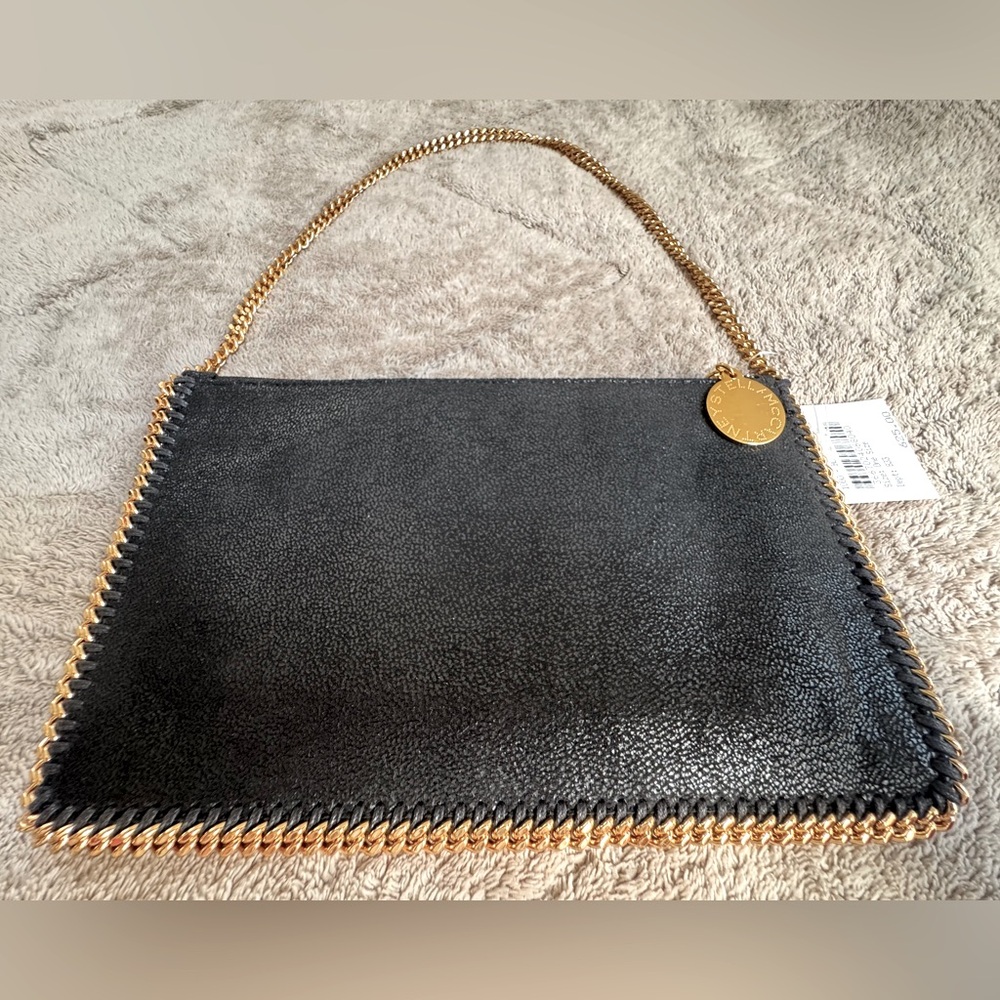 NEW🔥Stella McCartney Falabella Metallic Faux Leather Pochette Bag🔥 - Picture 8 of 12